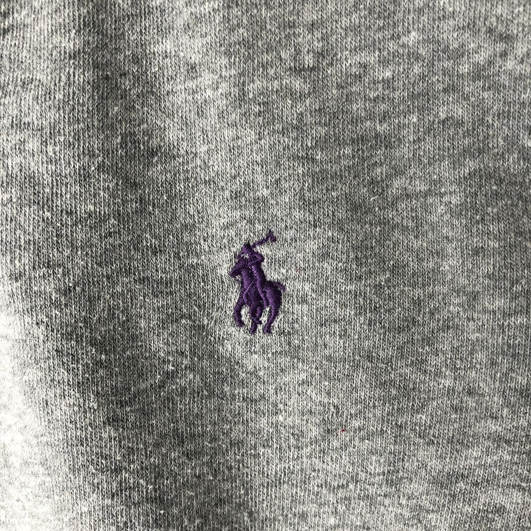 Ralph Lauren POLO RALPH LAUREN full-zip sweatshirt hoodie, women's size L cotton gray type Vintage Second Hand