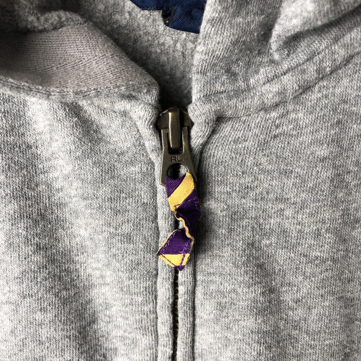 Ralph Lauren POLO RALPH LAUREN full-zip sweatshirt hoodie, women's size L cotton gray type Vintage Second Hand