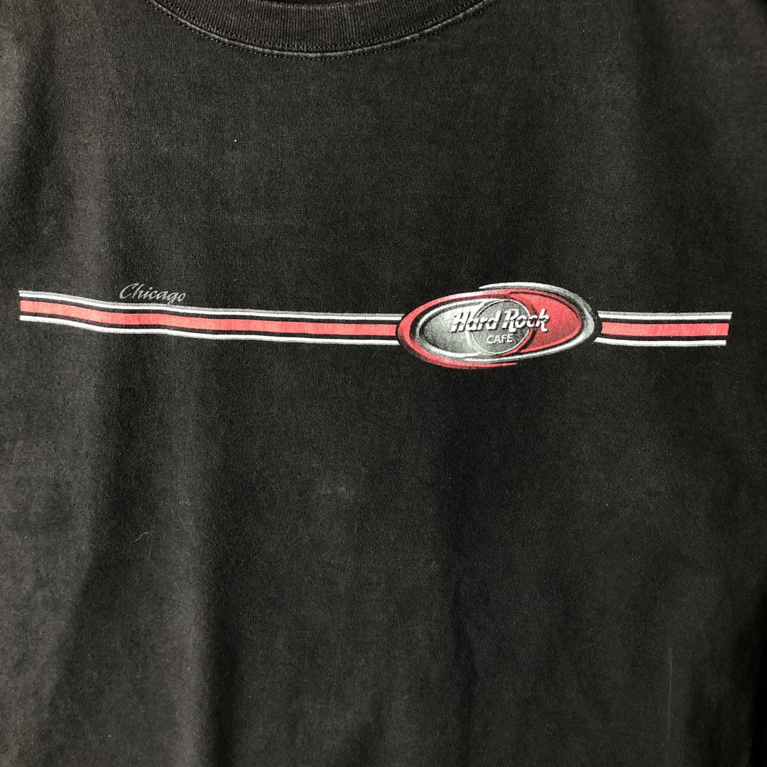 Oversized 90'S Hard Rock Cafe T-shirt, Made in USA, Men's XXXL, Vintage cotton black type Vintage Second Hand