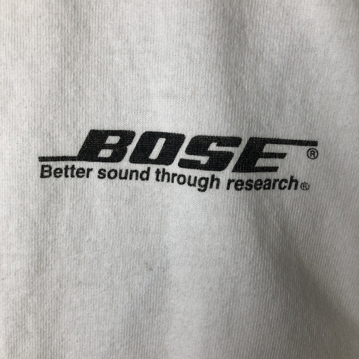 Delta Bose Advertising Long Sleeve T-Shirt, Men's Size L cotton black type Vintage Second Hand
