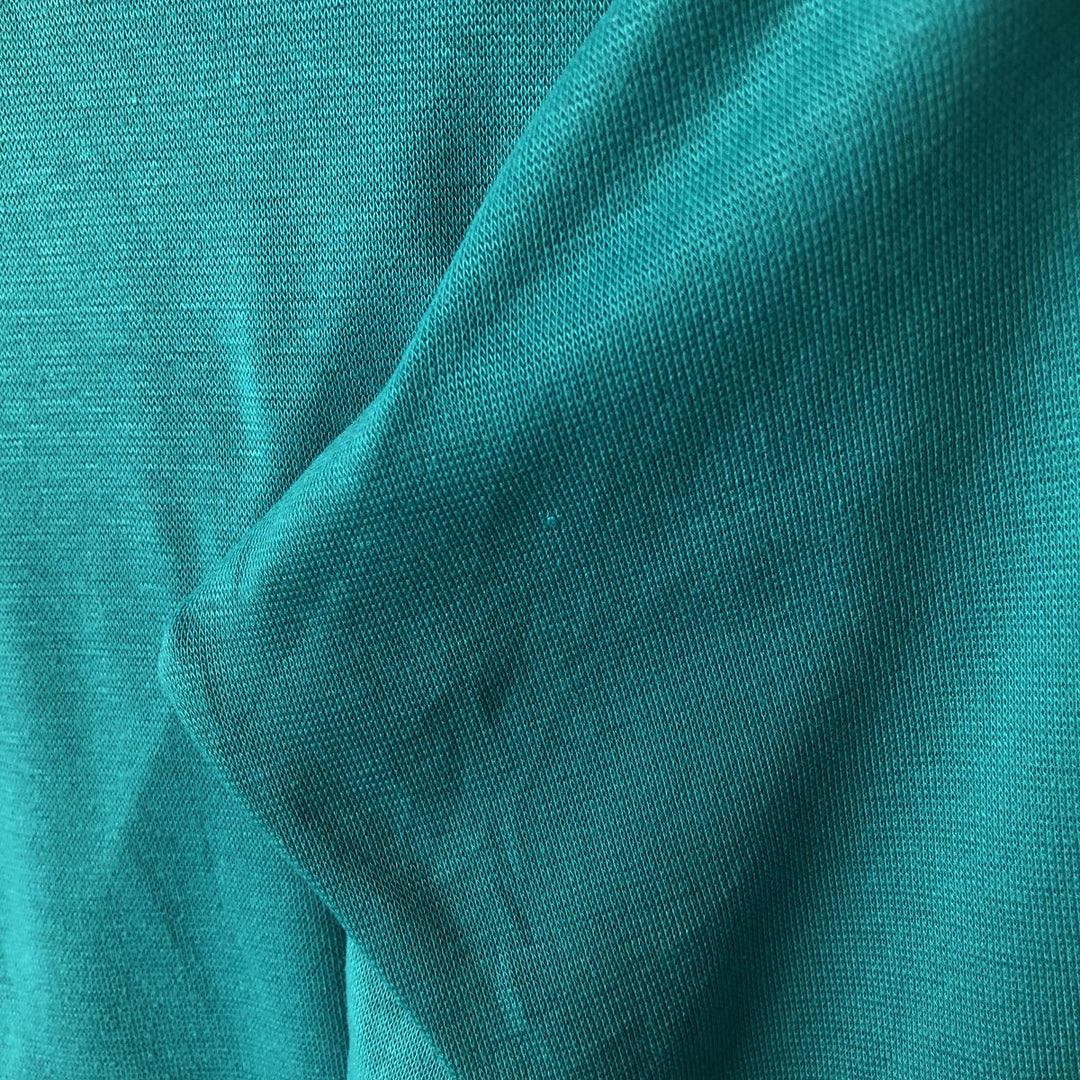 90s-00'S Vintage LLBean Long Sleeve T-Shirt, Made in USA, Men's Size Medium Polyurethane turquoise blue Vintage Second Hand