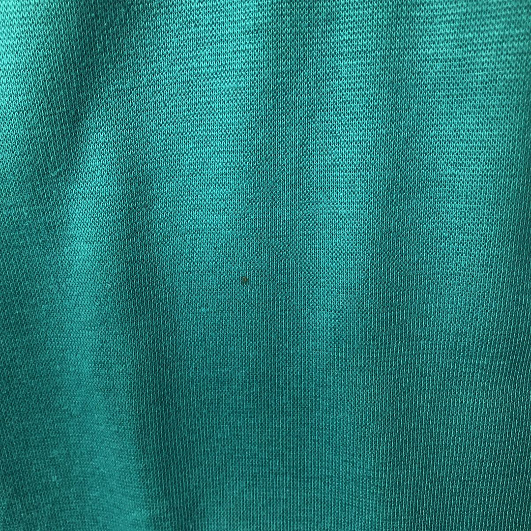 90s-00'S Vintage LLBean Long Sleeve T-Shirt, Made in USA, Men's Size Medium Polyurethane turquoise blue Vintage Second Hand