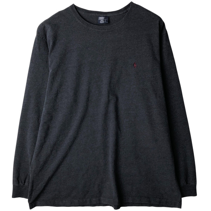 Ralph Lauren POLO by Ralph Lauren long-sleeved T-shirt, men's size XL cotton Charcoal Vintage Second Hand
