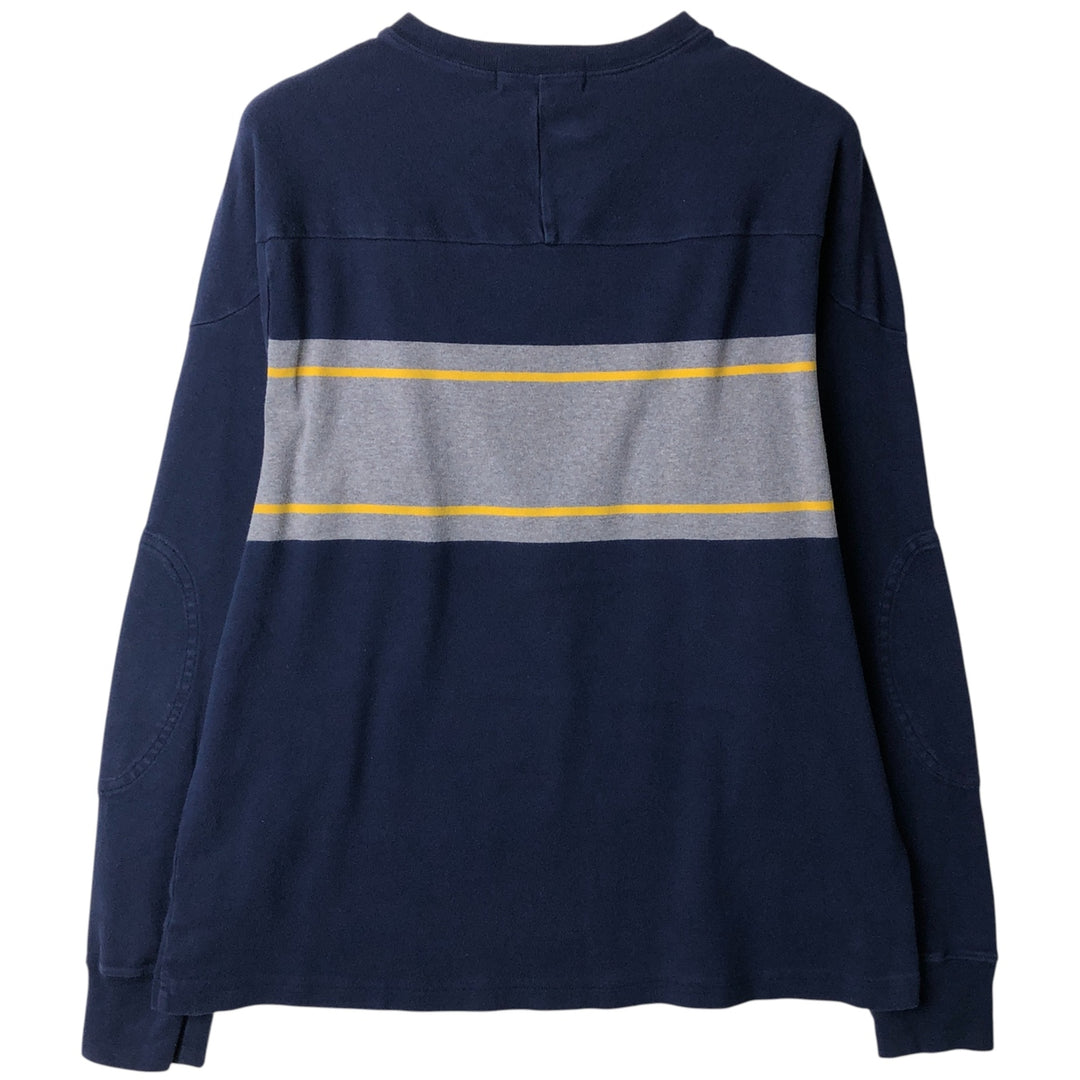 Vintage 90'S Ralph Lauren POLO SPORT long-sleeved T-shirt, size L, men's cotton navy blue type Vintage Second Hand
