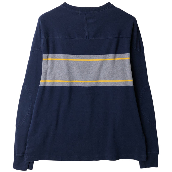 Vintage 90'S Ralph Lauren POLO SPORT long-sleeved T-shirt, size L, men's cotton navy blue type Vintage Second Hand