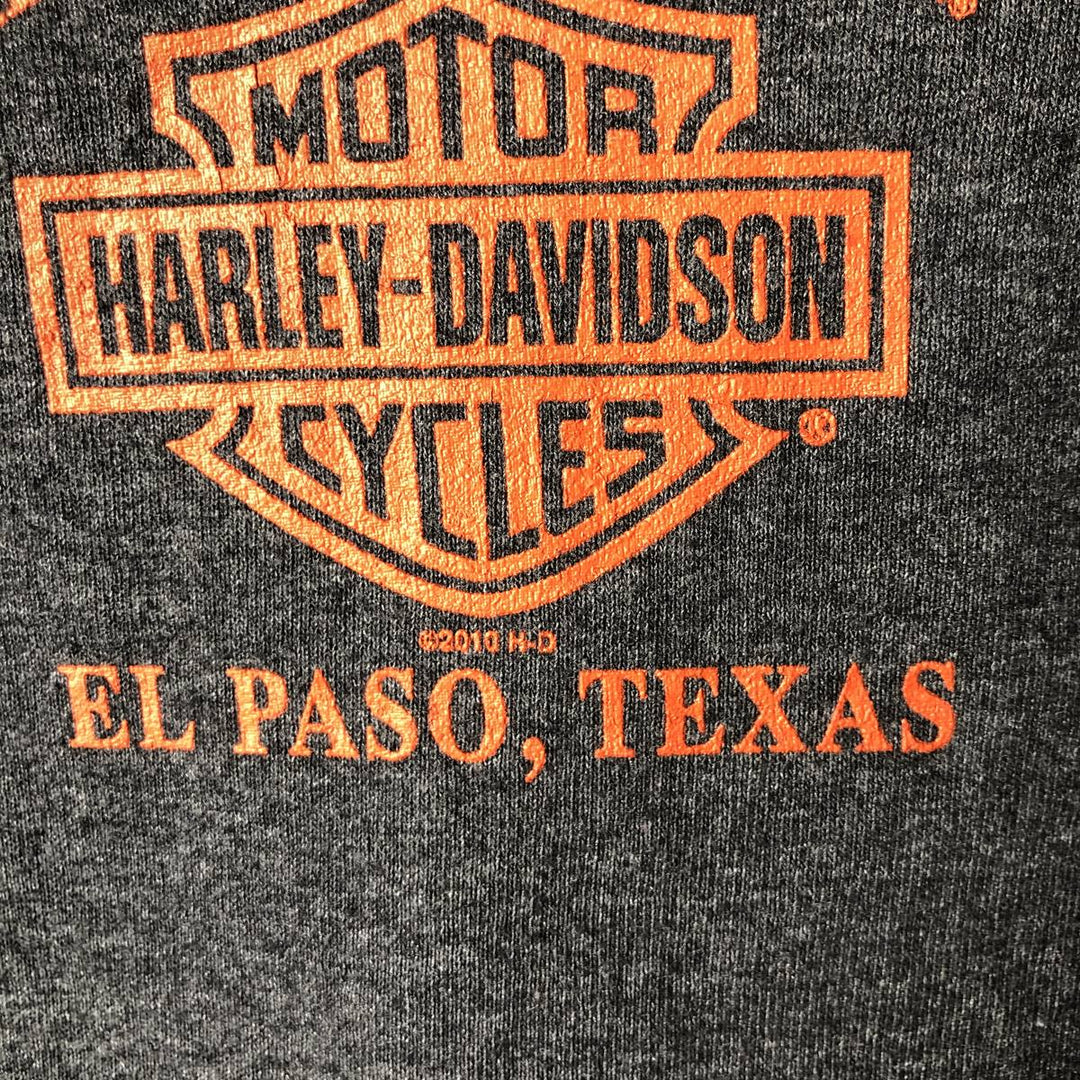 Harley-Davidson Full-Zip Sweatshirt, Men's XL cotton Charcoal Vintage Second Hand