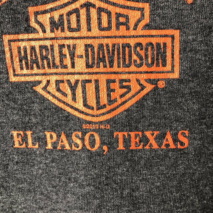 Harley-Davidson Full-Zip Sweatshirt, Men's XL cotton Charcoal Vintage Second Hand