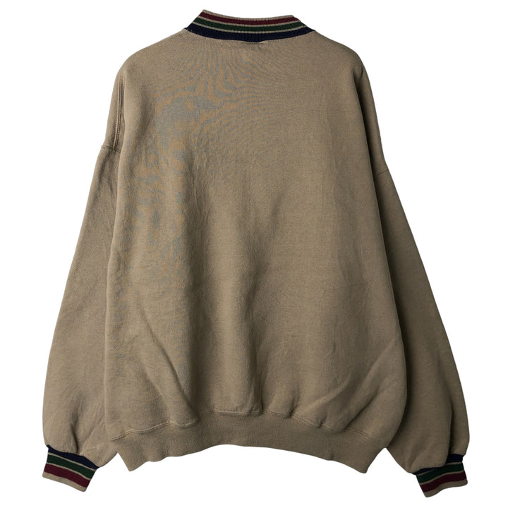 80s-90'S Jerzees Plain Blank Sweatshirt Trainer Made in USA Men's XL Vintage cotton Beige type Vintage Second Hand