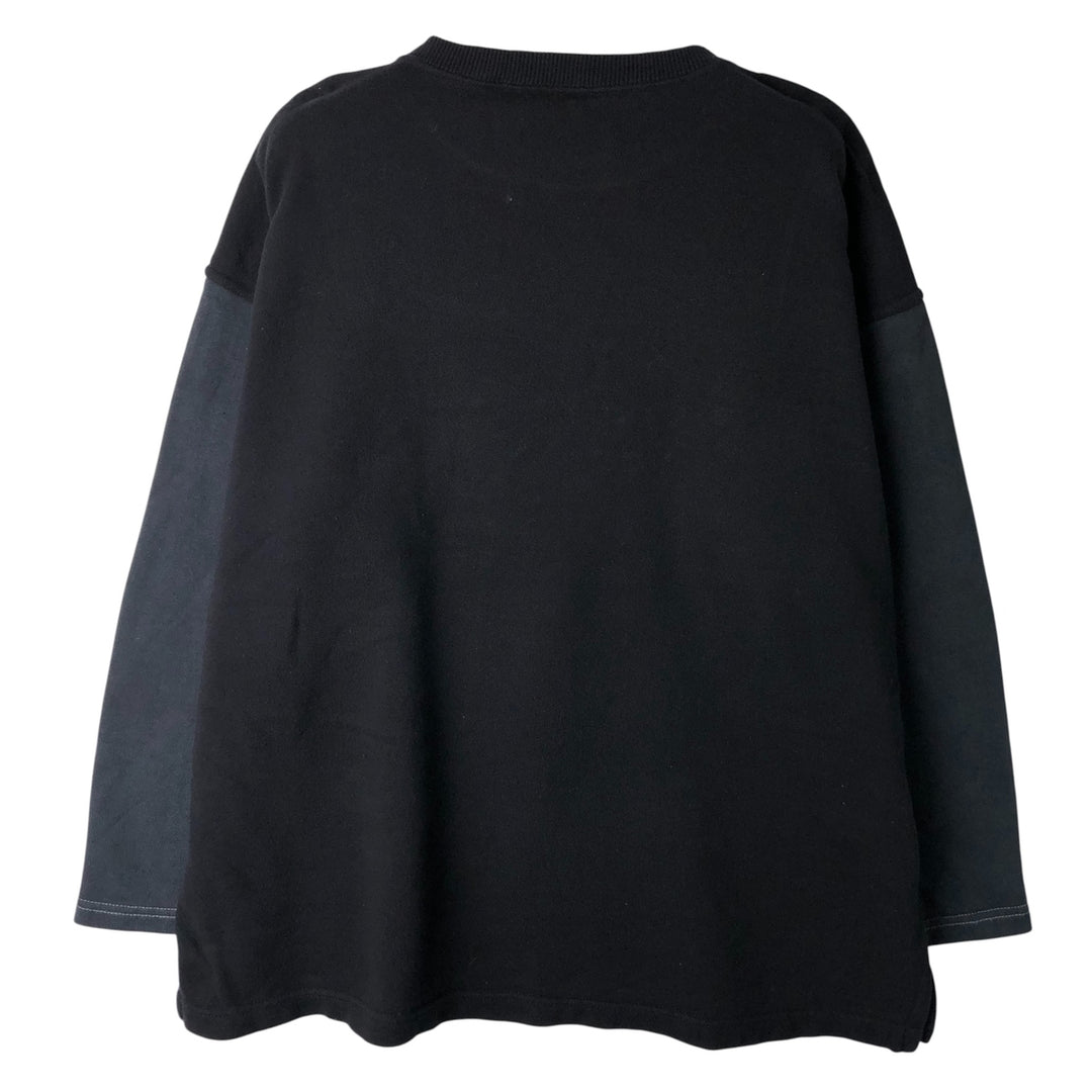 Vintage 90'S DKNY print sweatshirt, size M, men's cotton black type Vintage Second Hand