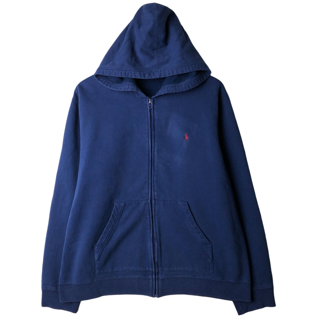 Ralph Lauren POLO by Ralph Lauren Sweat Full Zip Hoodie Men's XL cotton navy blue type Vintage Second Hand