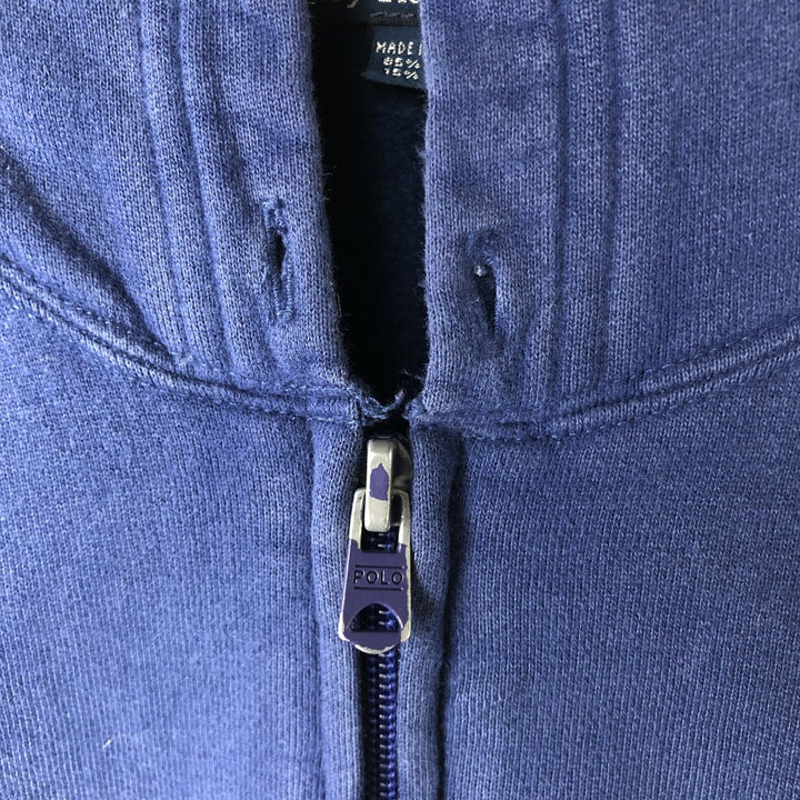 Ralph Lauren POLO by Ralph Lauren Sweat Full Zip Hoodie Men's XL cotton navy blue type Vintage Second Hand