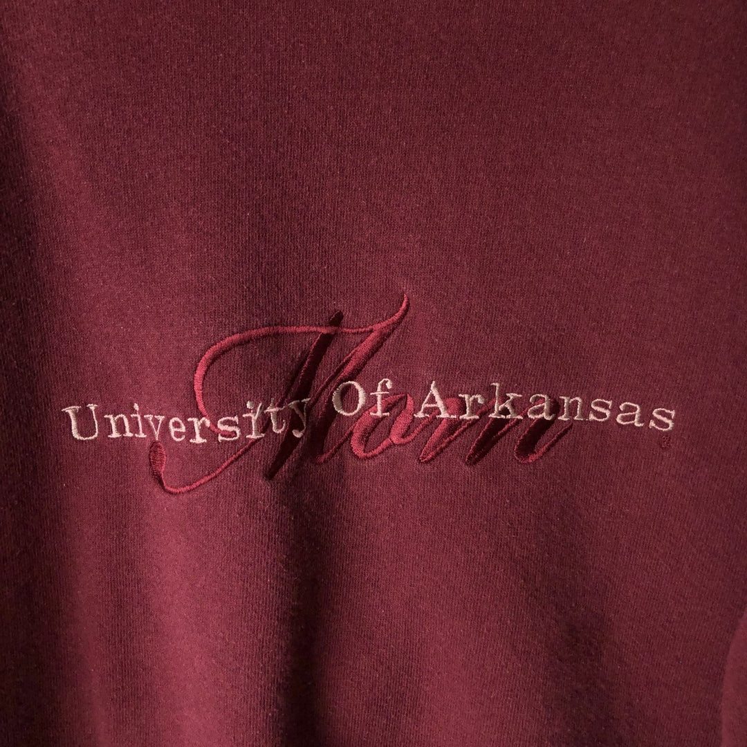 Vintage 90'S OARSMAN college sweatshirt, made in the USA, size L, men's cotton wine-red Vintage Second Hand