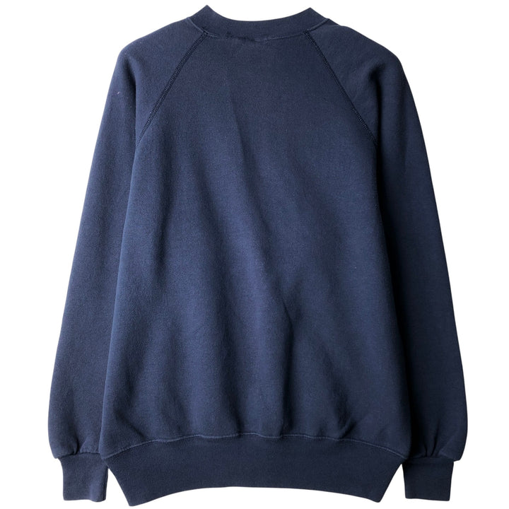 Vintage University Embroiderers college sweatshirt, made in the UK, size XL, men's. cotton navy blue type Vintage Second Hand