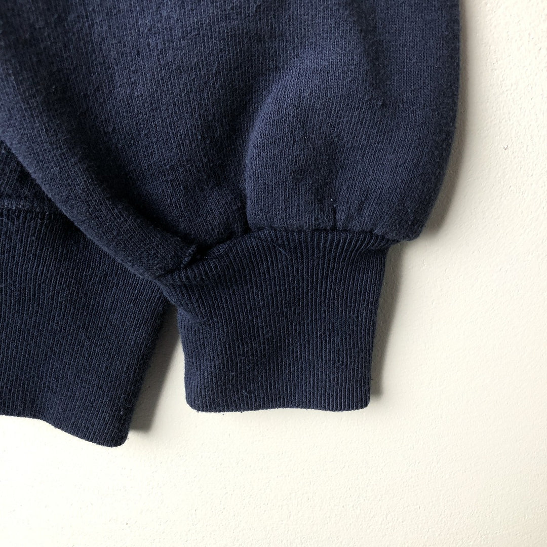 Vintage University Embroiderers college sweatshirt, made in the UK, size XL, men's. cotton navy blue type Vintage Second Hand