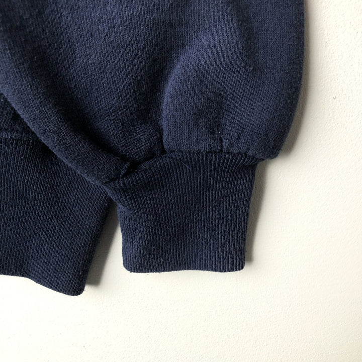 Vintage University Embroiderers college sweatshirt, made in the UK, size XL, men's. cotton navy blue type Vintage Second Hand