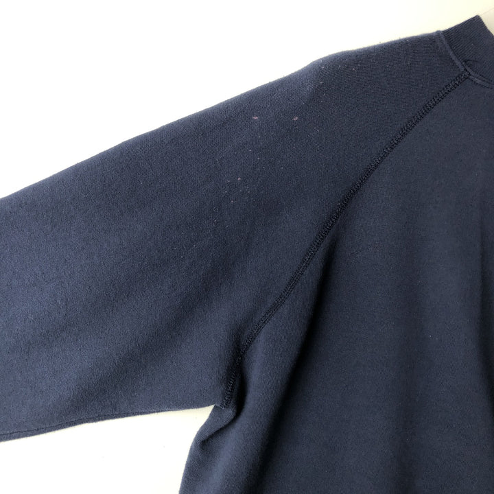 Vintage University Embroiderers college sweatshirt, made in the UK, size XL, men's. cotton navy blue type Vintage Second Hand