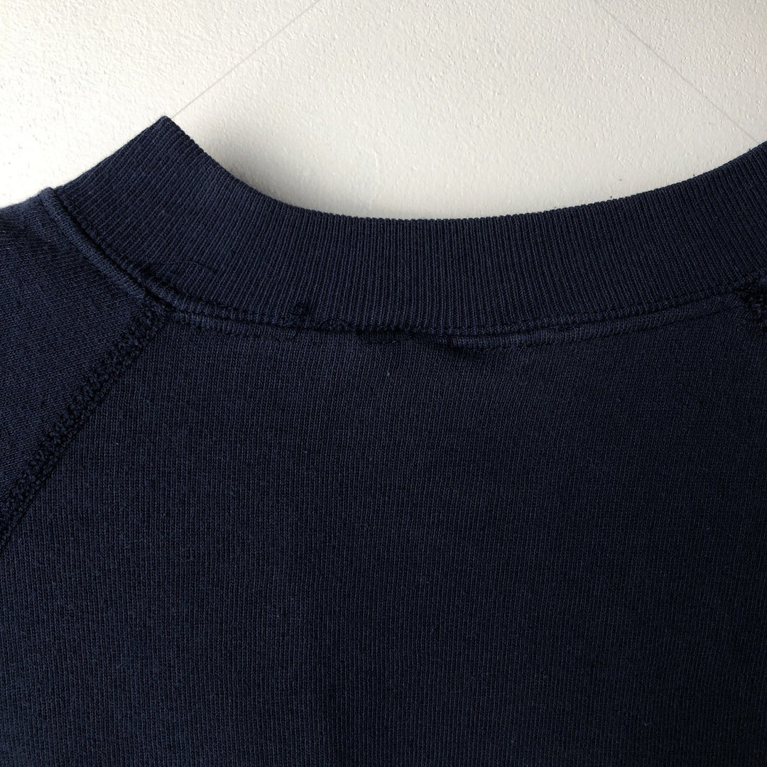 Vintage University Embroiderers college sweatshirt, made in the UK, size XL, men's. cotton navy blue type Vintage Second Hand