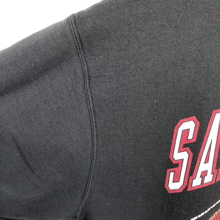 90'S Pro Player NFL San Francisco 49ers Printed Sweatshirt, Men's Size XL cotton black type Vintage Second Hand
