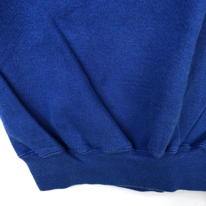 90'S Logo Athletic NHL St. Louis Blues Print Sweatshirt, Made in USA, Men's Size L cotton blue type Vintage Second Hand