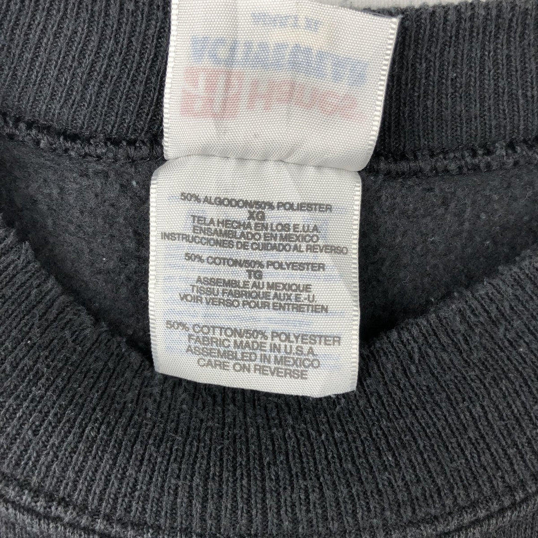 Vintage 90'S Hanes Pittsburgh Steelers print sweatshirt, men's size XL cotton black type Vintage Second Hand