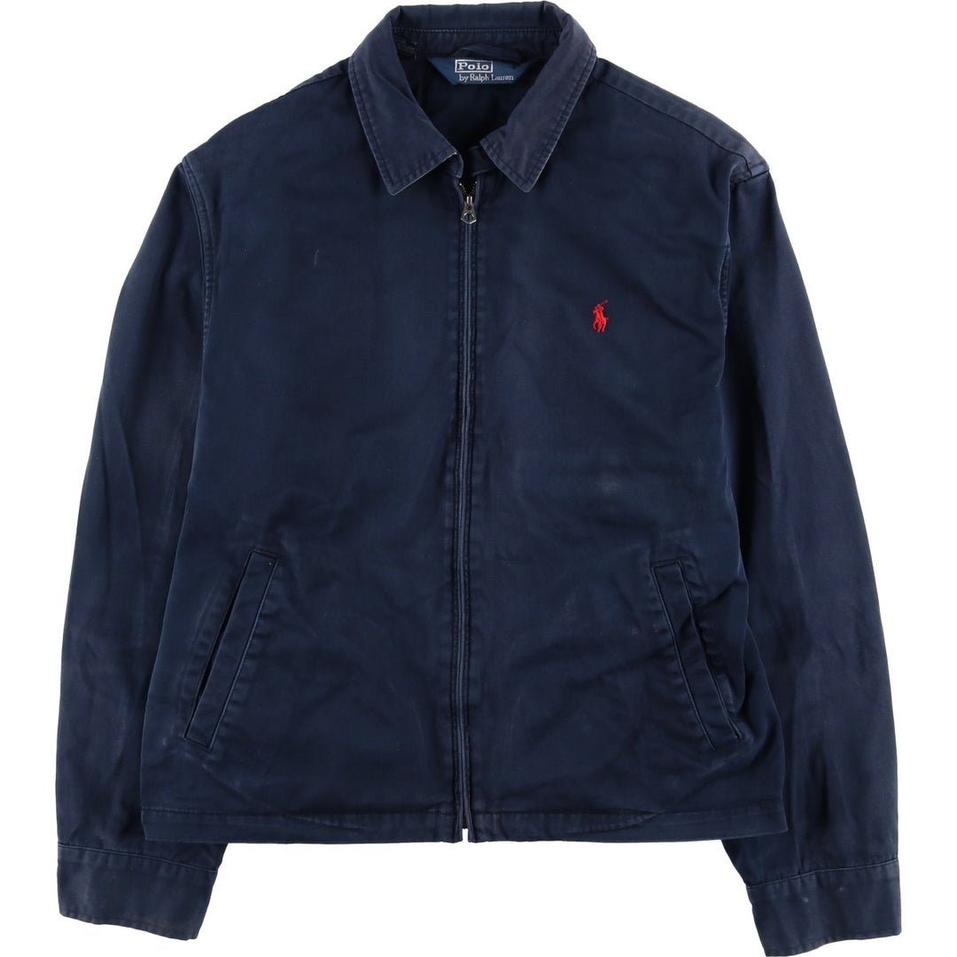 Ralph Lauren POLO by Ralph Lauren Swing Top Sports Jacket Men's L size cotton navy blue type Vintage Second Hand