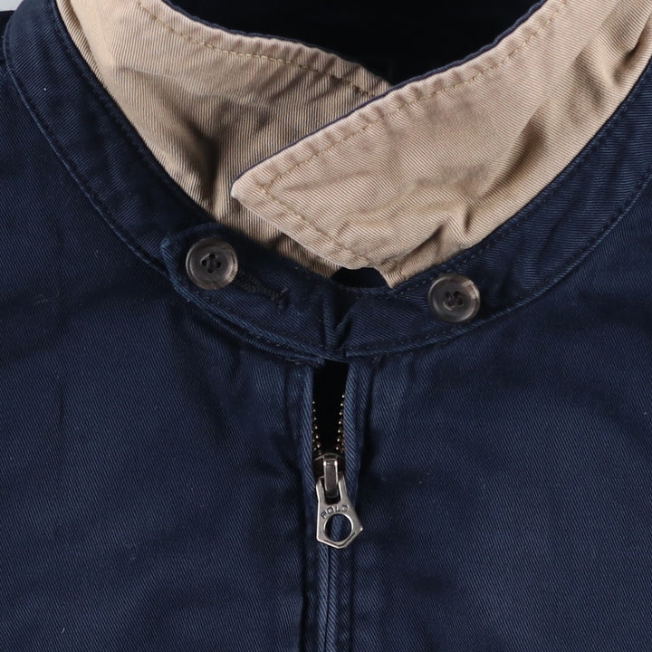 Ralph Lauren POLO by Ralph Lauren Swing Top Sports Jacket Men's L size cotton navy blue type Vintage Second Hand