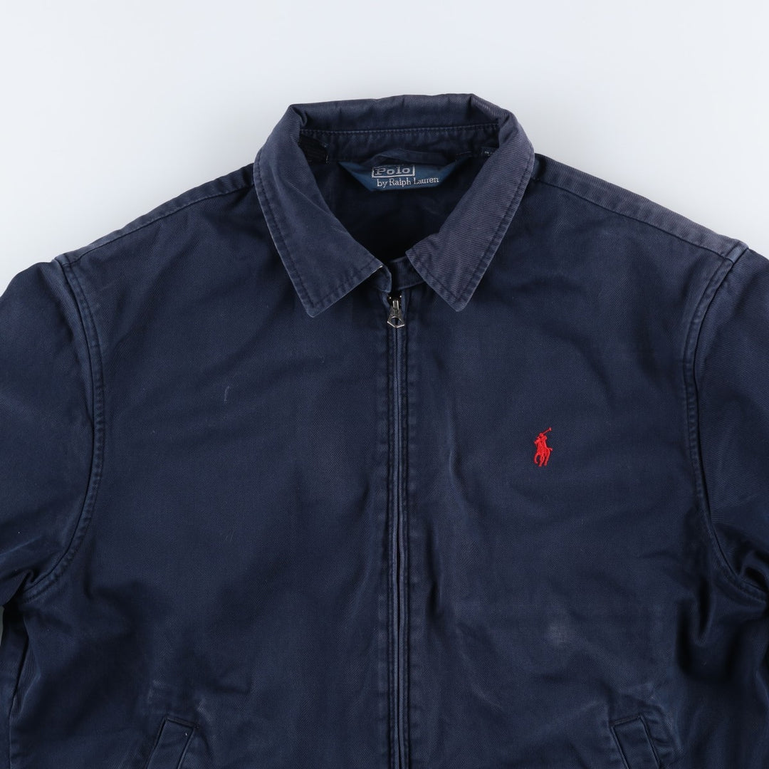 Ralph Lauren POLO by Ralph Lauren Swing Top Sports Jacket Men's L size cotton navy blue type Vintage Second Hand