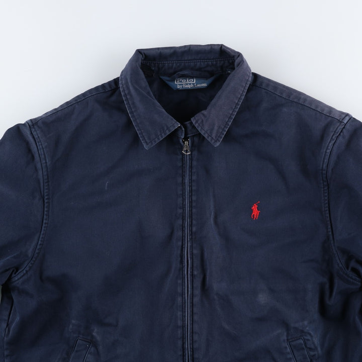 Ralph Lauren POLO by Ralph Lauren Swing Top Sports Jacket Men's L size cotton navy blue type Vintage Second Hand