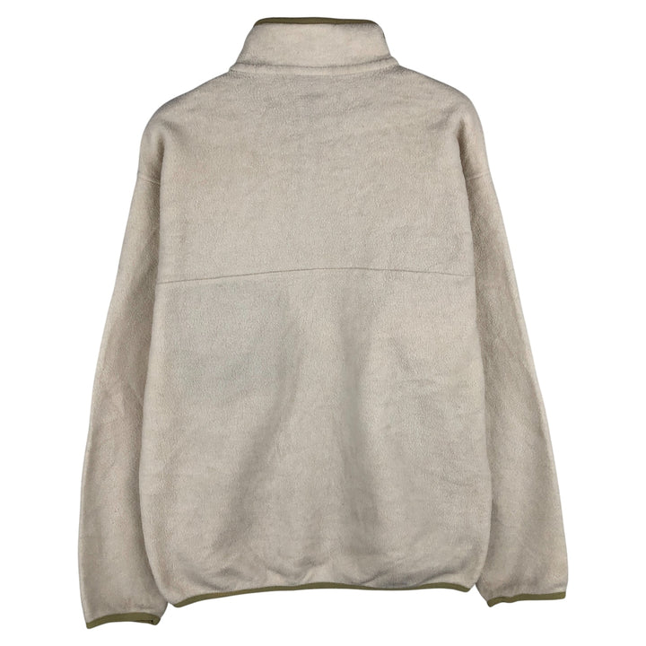 2000'S Patagonia Synchilla Snap-T 25450F6 Half-Snap Fleece Pullover, Men's Size Medium polyester unbleached Vintage Second Hand