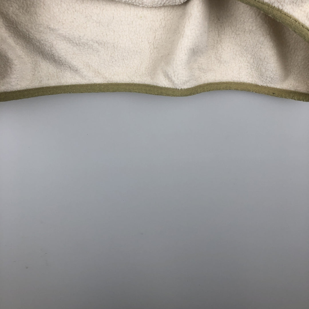 2000'S Patagonia Synchilla Snap-T 25450F6 Half-Snap Fleece Pullover, Men's Size Medium polyester unbleached Vintage Second Hand