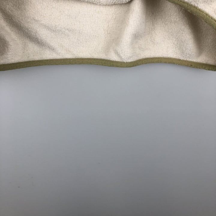 2000'S Patagonia Synchilla Snap-T 25450F6 Half-Snap Fleece Pullover, Men's Size Medium polyester unbleached Vintage Second Hand