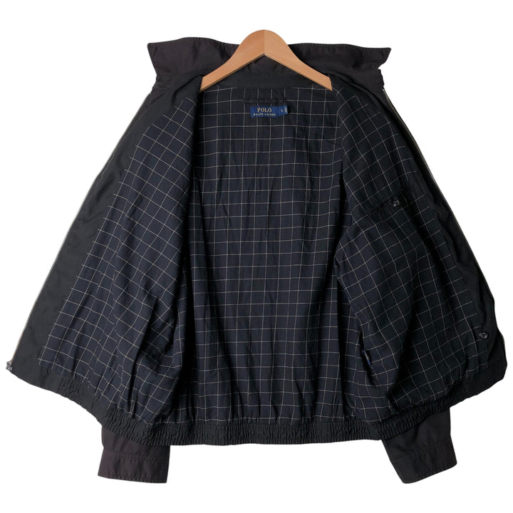 Ralph Lauren POLO RALPH LAUREN Swing Top Sports Jacket Men's L size polyester black type Vintage Second Hand