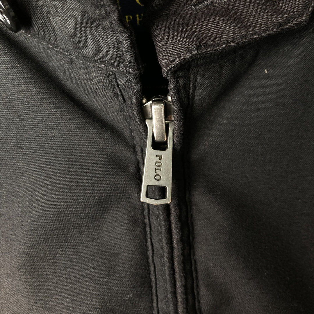 Ralph Lauren POLO RALPH LAUREN Swing Top Sports Jacket Men's L size polyester black type Vintage Second Hand