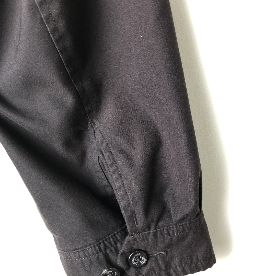 Ralph Lauren POLO RALPH LAUREN Swing Top Sports Jacket Men's L size polyester black type Vintage Second Hand