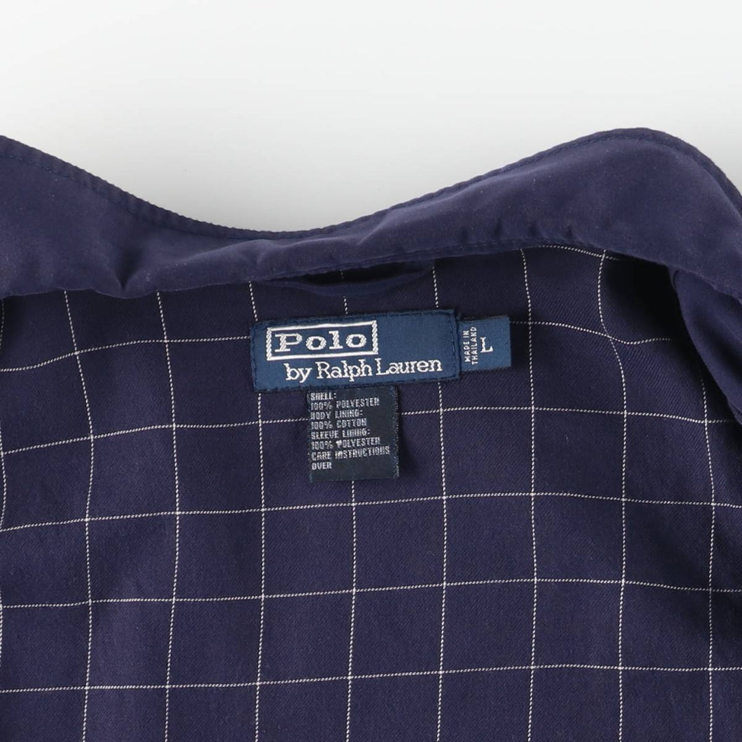 Ralph Lauren POLO by Ralph Lauren Swing Top Sports Jacket Men's L size polyester navy blue type Vintage Second Hand