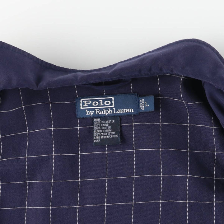 Ralph Lauren POLO by Ralph Lauren Swing Top Sports Jacket Men's L size polyester navy blue type Vintage Second Hand