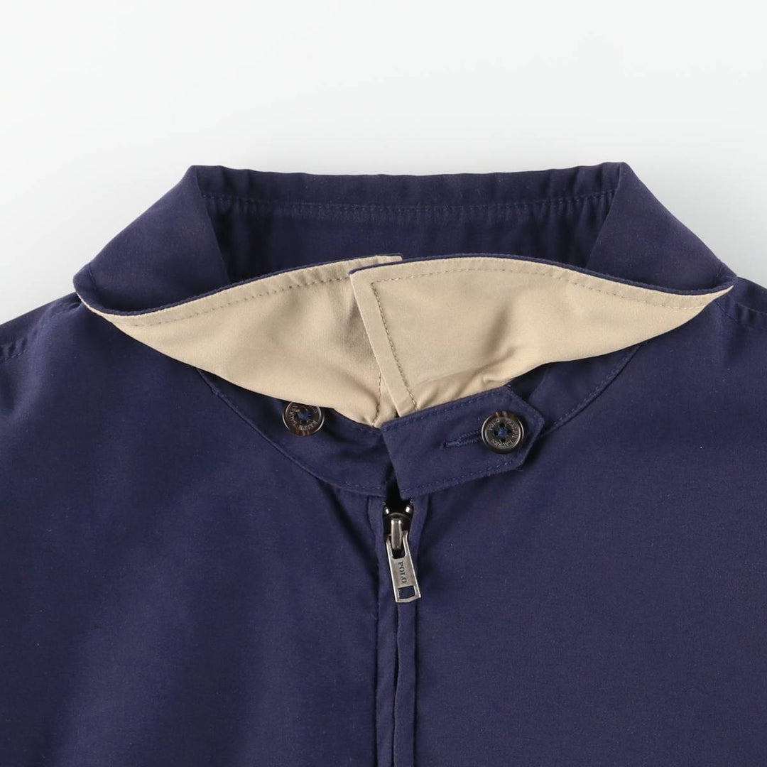 Ralph Lauren POLO by Ralph Lauren Swing Top Sports Jacket Men's L size polyester navy blue type Vintage Second Hand