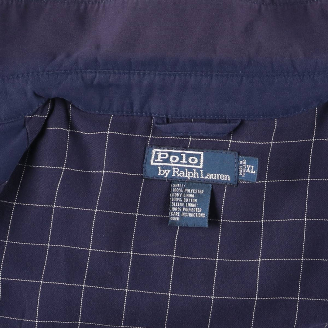 Ralph Lauren POLO by Ralph Lauren Swing Top Sports Jacket Men's XL polyester navy blue type Vintage Second Hand