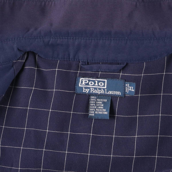 Ralph Lauren POLO by Ralph Lauren Swing Top Sports Jacket Men's XL polyester navy blue type Vintage Second Hand