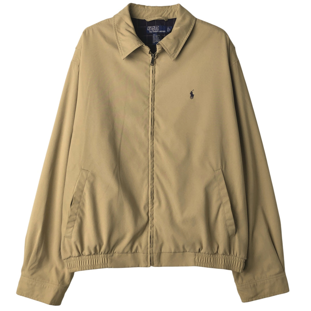 Ralph Lauren POLO by Ralph Lauren Swing Top Sports Jacket Men's L size polyester Beige type Vintage Second Hand