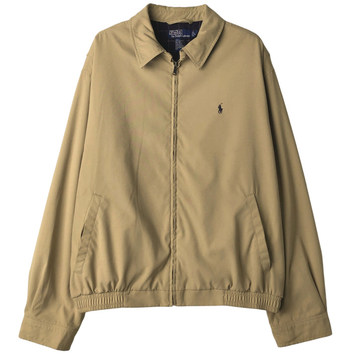 Ralph Lauren POLO by Ralph Lauren Swing Top Sports Jacket Men's L size polyester Beige type Vintage Second Hand