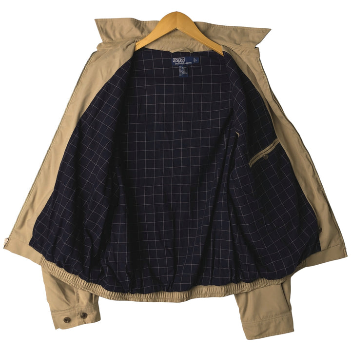 Ralph Lauren POLO by Ralph Lauren Swing Top Sports Jacket Men's L size polyester Beige type Vintage Second Hand