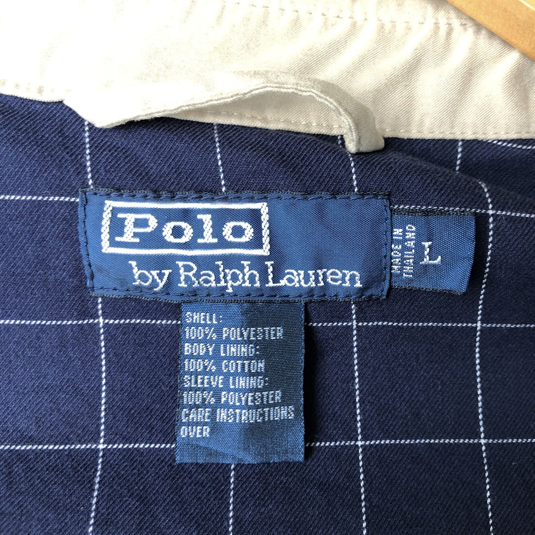 Ralph Lauren POLO by Ralph Lauren Swing Top Sports Jacket Men's L size polyester Beige type Vintage Second Hand