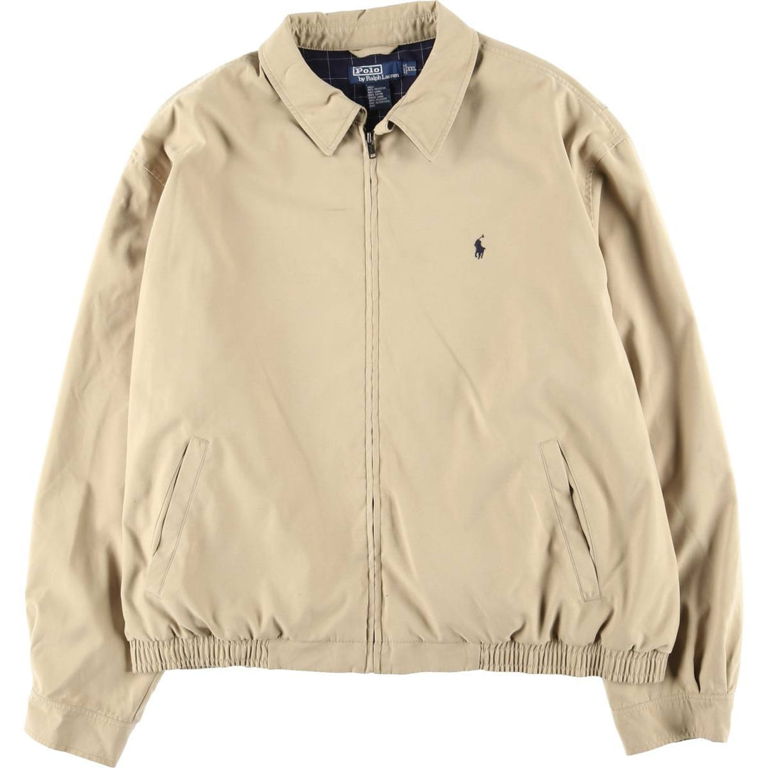 Ralph Lauren POLO by Ralph Lauren Swing Top Sports Jacket Men's XXL polyester Beige type Vintage Second Hand