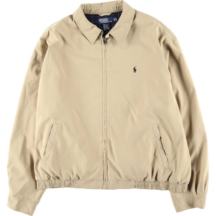 Ralph Lauren POLO by Ralph Lauren Swing Top Sports Jacket Men's XXL polyester Beige type Vintage Second Hand