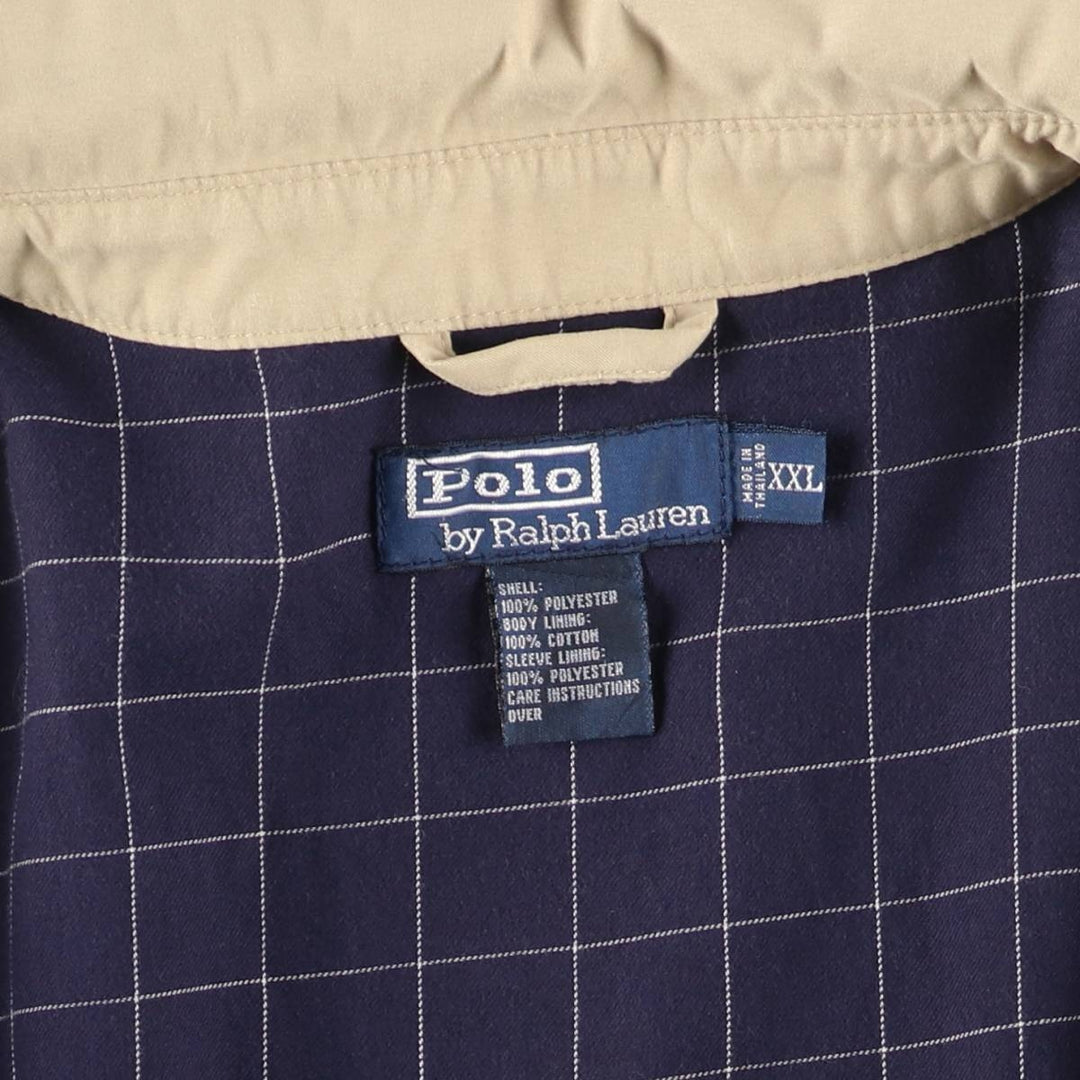 Ralph Lauren POLO by Ralph Lauren Swing Top Sports Jacket Men's XXL polyester Beige type Vintage Second Hand