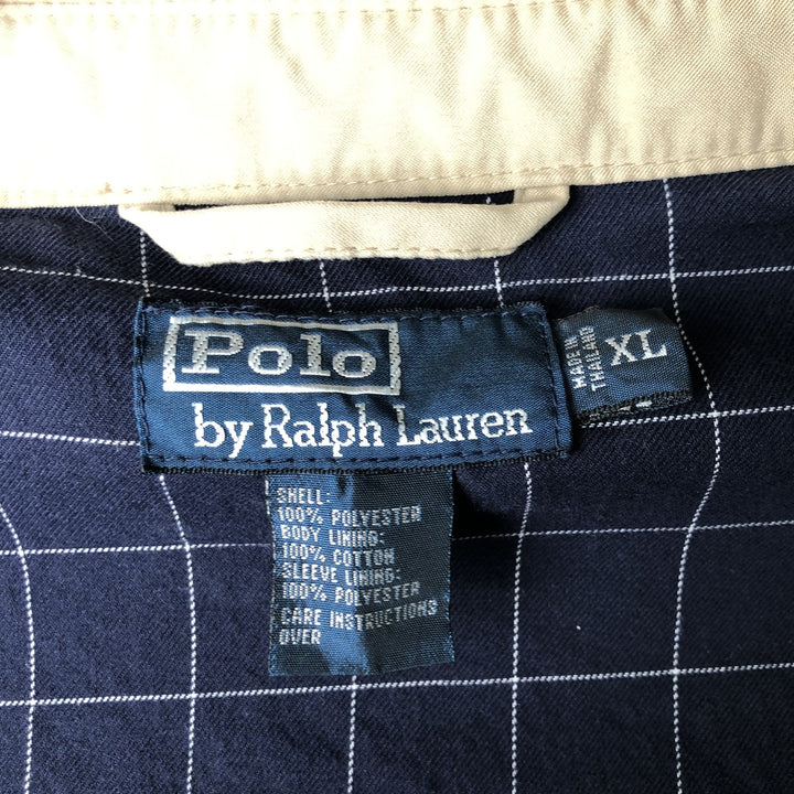 Ralph Lauren POLO by Ralph Lauren Swing Top Sports Jacket Men's XL polyester Beige type Vintage Second Hand