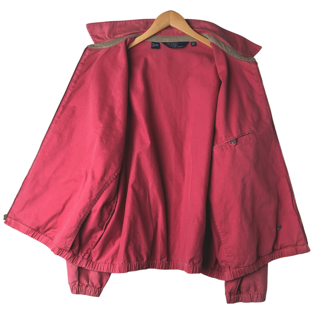 Ralph Lauren POLO by Ralph Lauren Swing Top Sports Jacket Men's XXL cotton red type Vintage Second Hand