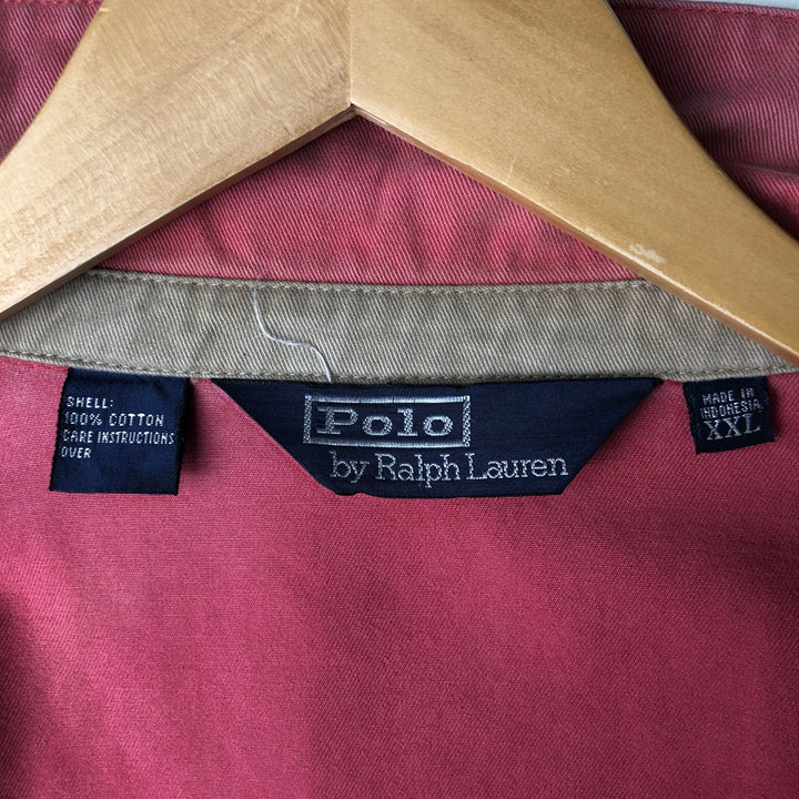 Ralph Lauren POLO by Ralph Lauren Swing Top Sports Jacket Men's XXL cotton red type Vintage Second Hand