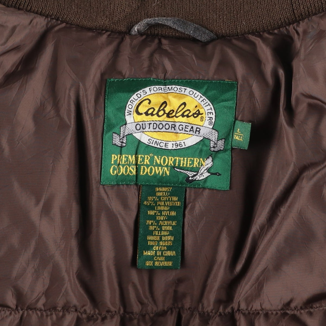 90s-00'S Cabelas Realtree Camo Goose Down Jacket, Men's Size L, Vintage cotton Khaki type Vintage Second Hand